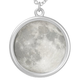 Moon Silver Plated Necklace