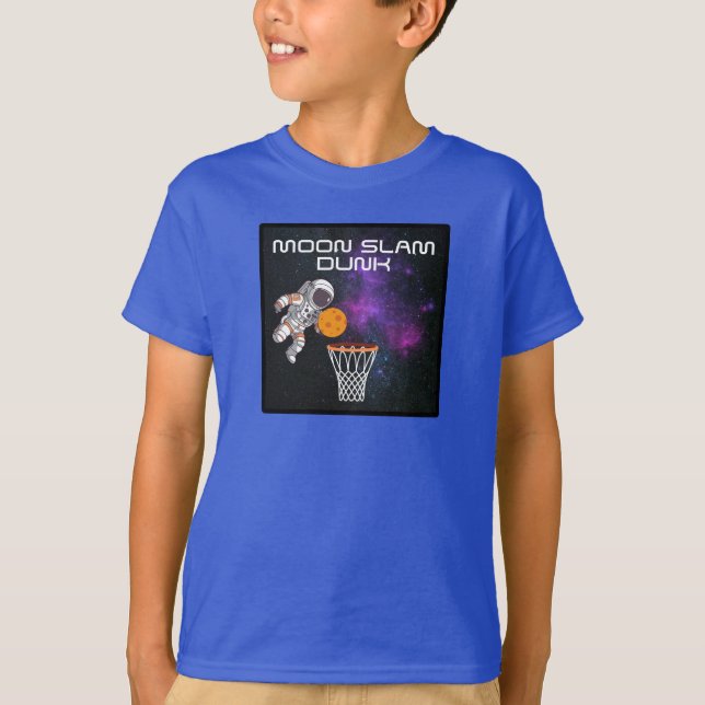 Moon Slam Dunk Astronaut T-Shirt (Front)
