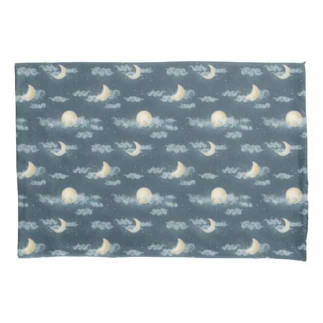 Moon (small scale) pillow case (Front-Left)
