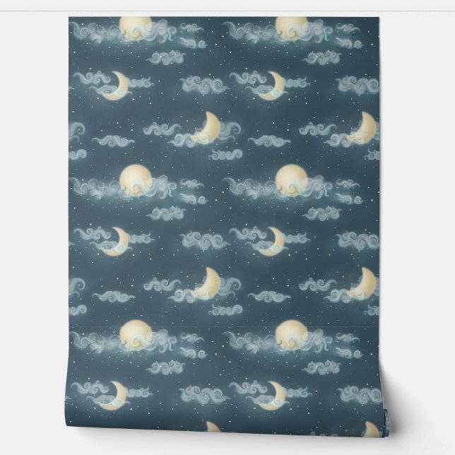 Moon (small scale) wallpaper  (Unrolling)