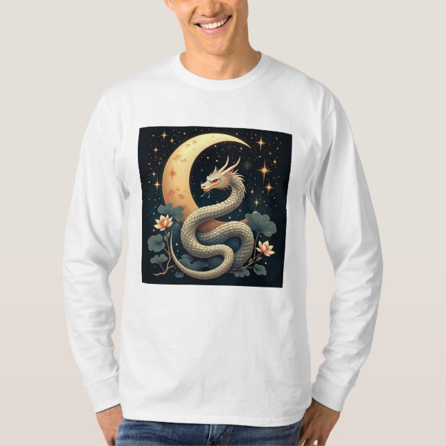 Moon Snake stars  T-Shirt (Front)
