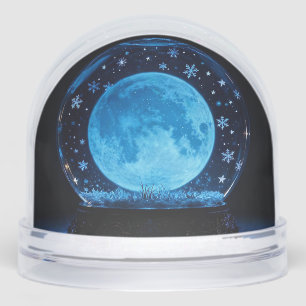Moon Snow Globe inside a Snow Globe Holiday