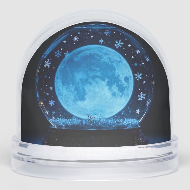 Moon Snow Globe inside a Snow Globe Holiday (Front)