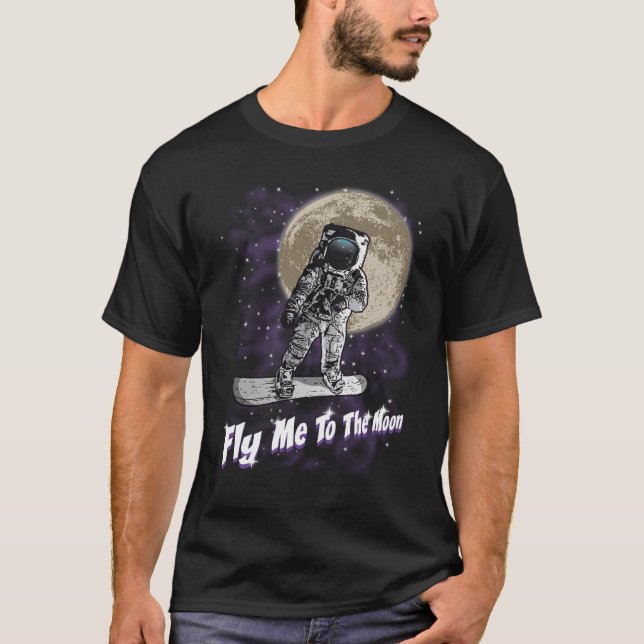 Moon snowboarder T-Shirt (Front)