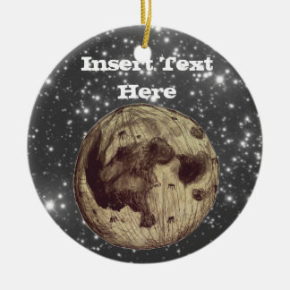 Moon Space Astronomy Ceramic Ornament
