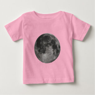 Moon Space Office Party Shower Peace Love Art Baby T-Shirt