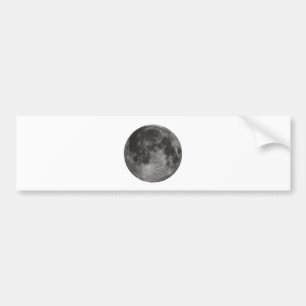 Moon Space Office Party Shower Peace Love Art Bumper Sticker