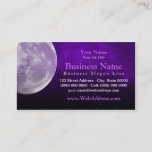 Moon / Space Photo Business Card - Purple at Zazzle