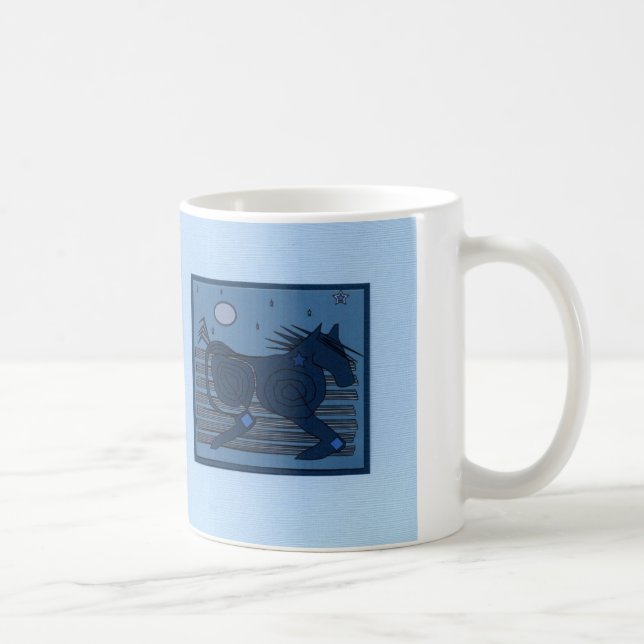 Moon Spirit (Light Blue) Coffee Mug (Right)