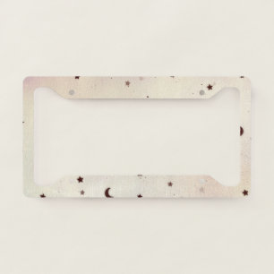Moon Sprinkles License Plate Frame