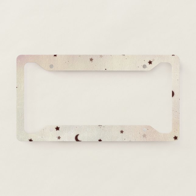 Moon Sprinkles License Plate Frame (Front)