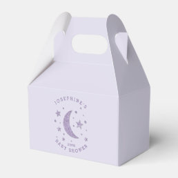Moon Star Baby Shower Lavender Favor Boxes