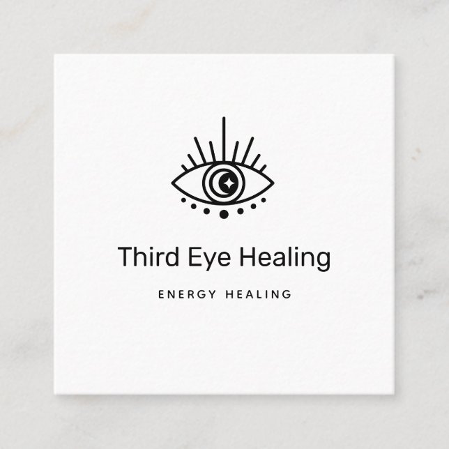 Moon Star Third Eye Logo Business Card (Front)