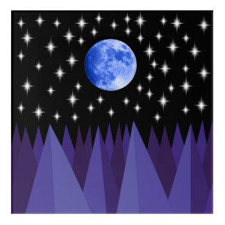 Moon Starlight Acrylic Wall Art