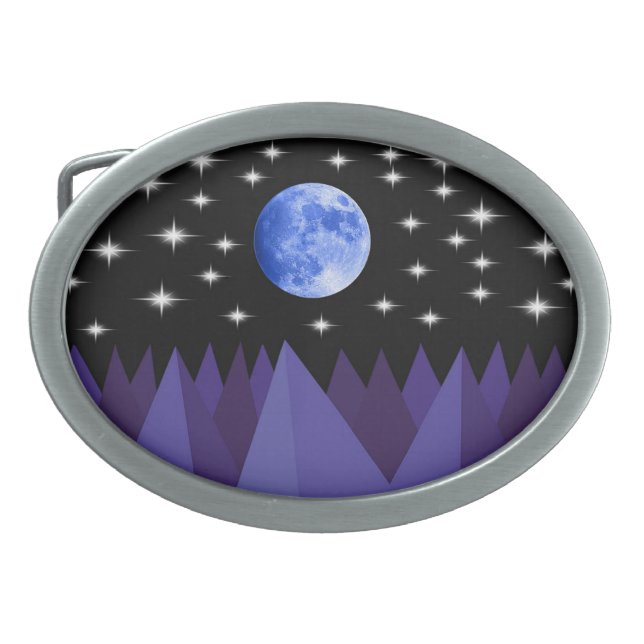 Moon Starlight Belt Buckle (Front)