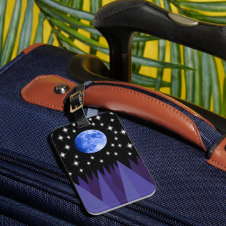 Moon Starlight Luggage Tag