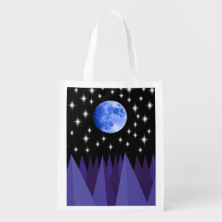 Moon Starlight Reusable Grocery Bag
