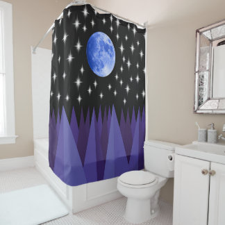 Moon Starlight Shower Curtain