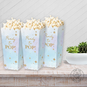 Moon & Stars Baby Shower Popcorn Favor Boxes