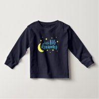 Moon & Stars Blue Little Big Dreamer Toddler T-shirt