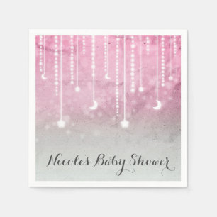 Moon & Stars Celestial Baby Shower Party Napkins