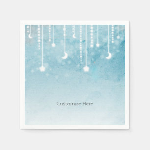 Moon & Stars Celestial Baby Shower Party Paper Napkins