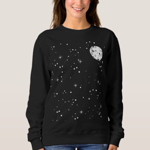 Moon Stars Celestial Bodies Galaxy Space Scientist Sweatshirt