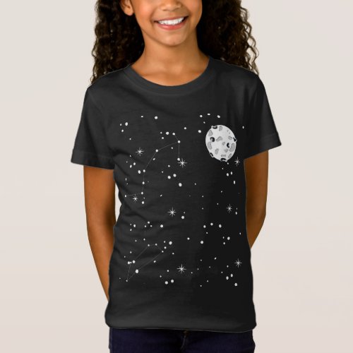 Moon Stars Celestial Bodies Galaxy Space Scientist T_Shirt