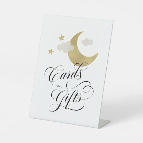 Moon Stars Cloud Cards and Gifts Baby Shower Sign