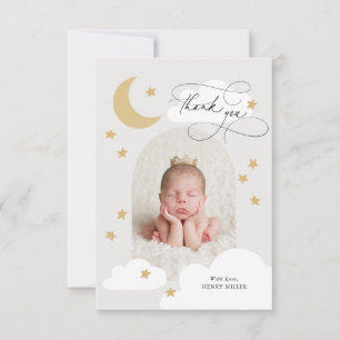 Moon Stars Clouds Arch Photo Gray Thank You