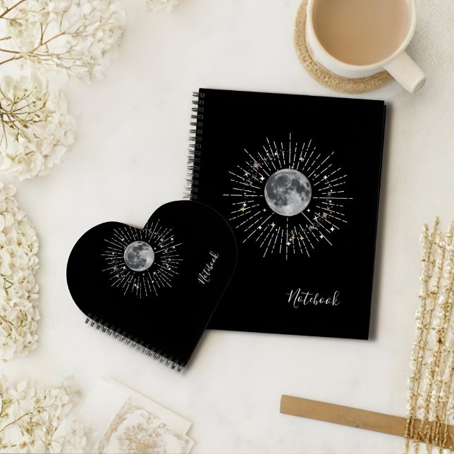 “Moon & Stars Cosmic Abstract Notebook (Creator Uploaded)