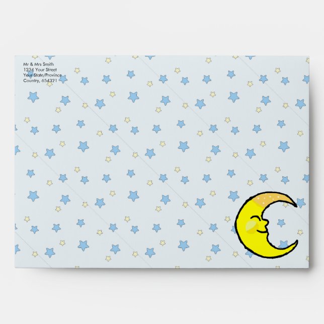 Moon & Stars Envelope (Front)