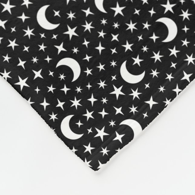 Moon & Stars Fleece Blanket (Corner)