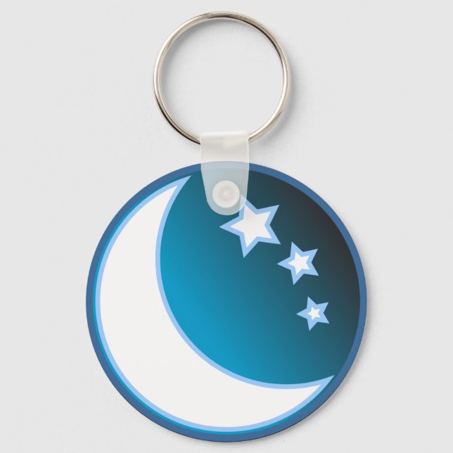 Moon & Stars Keychain (Front)