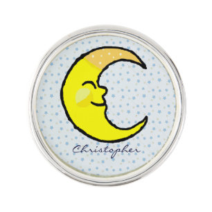 Moon & Stars Lapel Pin