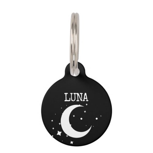 Moon Stars Luna Pet ID Tag
