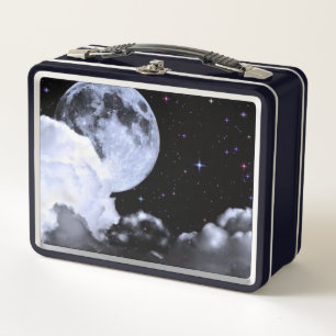 Moon & Stars Metal Lunch Box