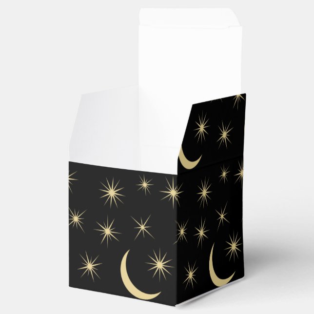 Moon Stars Night Sky Celestial Space Astronomy Favor Boxes (Opened)