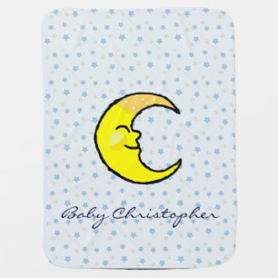 Moon & Stars Receiving Blanket