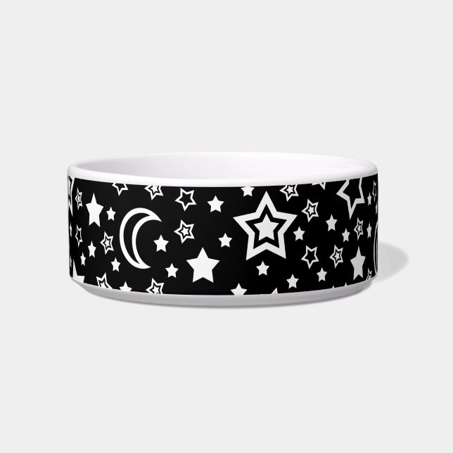 Moon & Stars (Small Dog) Bowl (Front)