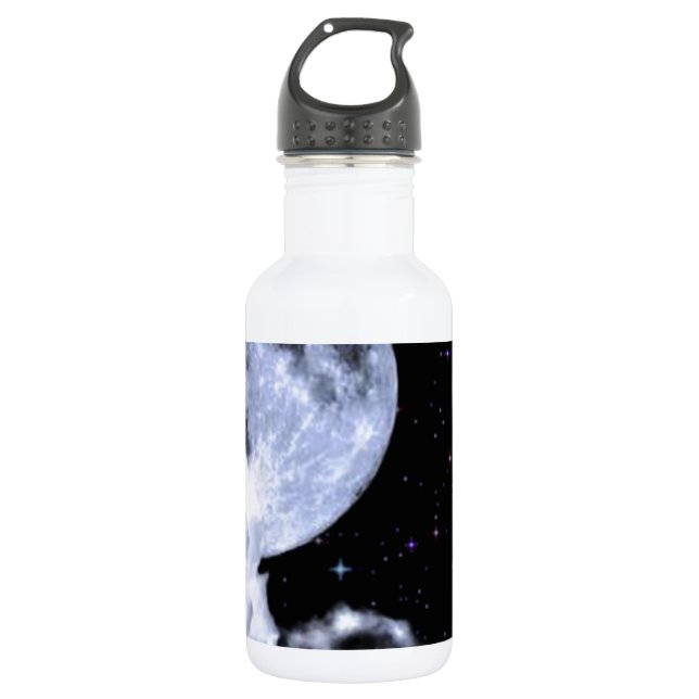 Moon & Stars Stainless Steel Water Bottle (Front)