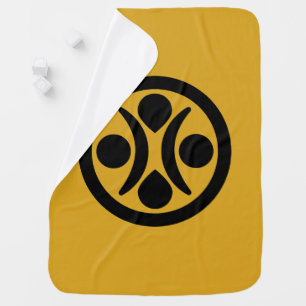 Moon stars stroller blanket