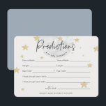 Moon Starts Predictions Boy Baby Shower Card<br><div class="desc">Designed to match our "To the moon and back" collection</div>