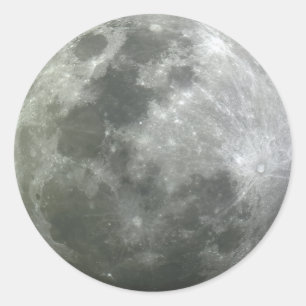 Moon sticker! classic round sticker
