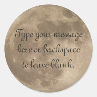 Moon Sticker Full Moon Stickers Personalized Gifts