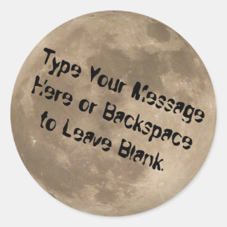 Moon Sticker Personalized Full Moon Stickers Moon