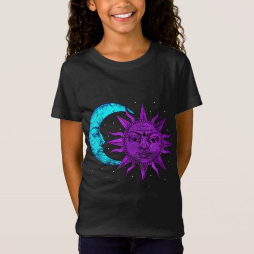 Moon Sun Planets Science Hippie Gift Astronomy T_Shirt