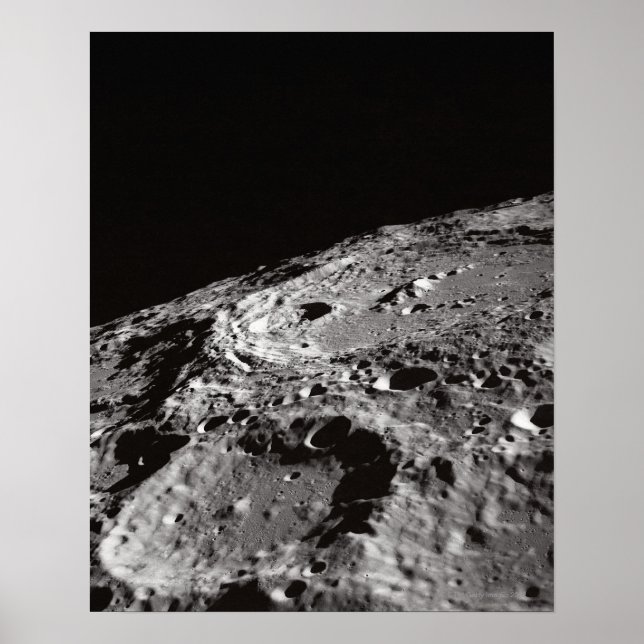 Moon Surface and Horizon Poster (Front)