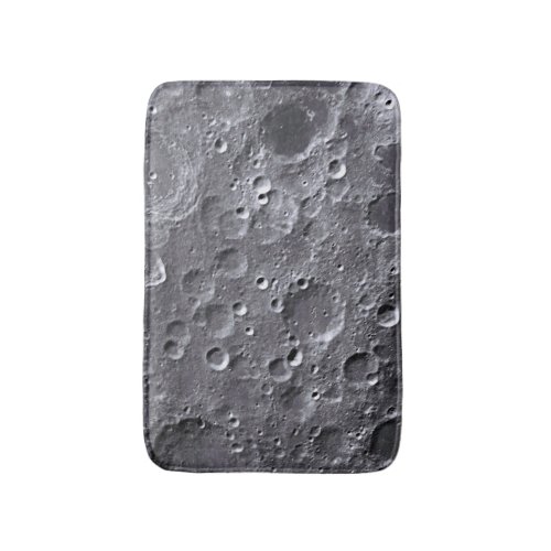 Moon surface bathroom mat
