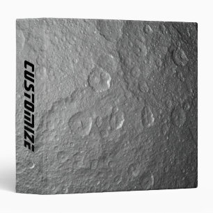 Moon Surface in Outer Space 3 Ring Binder